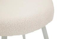 Mauro Ferretti Scaun Mini Ilary Alb, Diametru 40 X Înălțime 67 Cm, (Înălțime Șezut 46 Cm)(m-6)