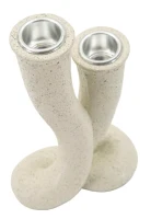 Mauro Ferretti Suport Pentru Lumânare Cu Pietre, 10 X 6,5 X 17,5 Cm(m-3)