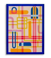 Mauro Ferretti Pictura Pe Panza Lacuită Cu Lac Acrilic Și Ramă -B- Cm 60X3,3X78(m-1)