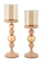 Mauro Ferretti Set Suporturi Lumanare 2 Bucati Cm Ø10X32-10X34(m-1)