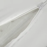 HOMCOM Almohada Cervical y Cuello de Espuma Viscoelástica con Diseño Ergonómico Doble Altura para Dormir de Lado y Boca Arriba(m-9)