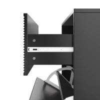 Armoire à chaussures avec 2 portes rabattables et étagères à chaussures à double couche, 1 tiroir, poignées et pieds dorés, 65x25x120,5 cm, Noir+Or(m-8)