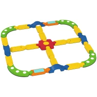 AIYAPLAY Balancebalken für Kinder, interaktives Gestell, rutschfest, Kunststoff, Bunt(m-1)