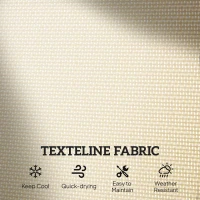 Outsunny 2-Person Outdoor Glider Bench Patio Double Swing Gliding Chair Loveseat w/Power Coated Steel Frame for Garden Patio Porch, Cream(m-6)