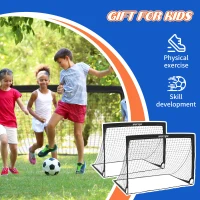 SPORTNOW Poarta de Fotbal cu Iluminare LED pentru Copii(m-6)