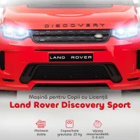 Aiyaplay Masina Electrica pentru Copii 3-6 Ani, cu Telecomanda, Centura, Muzica, Claxon si Faruri, 106x65.5x51 cm, Rosu(m-4)