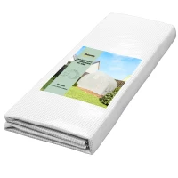 Outsunny Walk In Greenhouse Cover Replacement Plant Growhouse PE Cover 4.5x3x2m White(m-10)