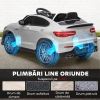 Homcom Masina Electrica Copii – Mercedes, 3-5 Ani cu Centura Siguranta(m-8)