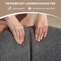 HOMCOM Sessel, Polsterstuhl mit bequemer Sitzschale, drehbar, kuscheliger Bezug, bis 120 kg, Dunkelgrau(m-6)