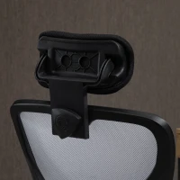 Vinsetto Fauteuil de bureau, chaise de bureau en maille avec hauteur réglable, dossier inclinable, 62x67x118cm, noir et blanc(m-9)