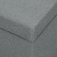 HOMCOM Tabouret de Rangement, Banc Rembourré avec Espace de Rangement et Couvercle pour Salon, Chambre, Couloir, Gris foncé(m-5)