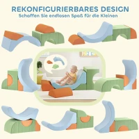 AIYAPLAY 5-delige Softbuks set voor kleinkinderen, voor klimmen, kruipen, bouwen, lichtgewicht, corduroy, schuim, kleurrijk(m-4)