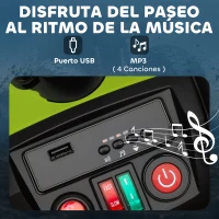 AIYAPLAY Quad Eléctrico para Niños de 3-8 Años 24V con 2 Motores Velocidad hasta 6,5 km/h Ruedas con Suspensión Verde(m-8)