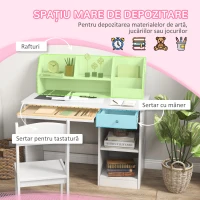 ZoneKiz Masa & Scaun Birou Lemn – Copii 5–8 Ani, Stil scolar(m-4)