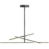HOMCOM Lámpara de Techo LED Moderna Ø100x79 cm con Pantalla de Acrílico Ángulo de Luz Ajustable para Salón Dormitorio o Cocina(m-10)