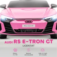 HOMCOM Mașină Electrică pentru Copii 3-5 Ani cu Telecomandă, Suspensii și Claxon, 103x58x41 cm, Roz(m-4)