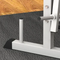 HOMCOM Adjustable Weight Bench with Squat Rack, Heavy Duty Bench Press Rack with Preacher Curl Pad, Leg Developer, Barbell Rack, Butterfly, Home Gym Strength Training Multiuse Workout Bench, Grey(m-8)