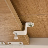 HOMCOM Klaptafel tafel bureau kantoortafel met wielen computertafel mobiel MDF natuur(m-12)