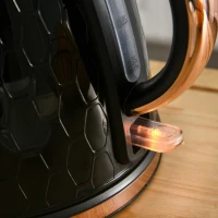 HOMCOM Set Hervidor y Tostadora, 1,7 L, Varios Modos, Luces LED, Negro(m-4)