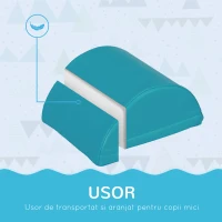 HOMCOM Set de Construcții Moi pentru Copii 1-3 Ani cu 11 Forme, 25x25x50 cm, Multicolor(m-6)