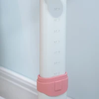 HOMCOM Set Schreibtisch und Stuhl für Kinder ab 3 Jahren verstellbar, Tisch bis zu 60° neigbar mit Schublade und Regalen, Rosa(m-5)