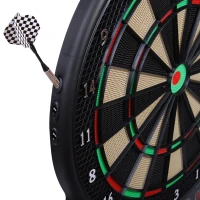 HOMCOM Set complet de darts electronic cu 6 săgeți și 27 jocuri - distracție garantată!(m-4)