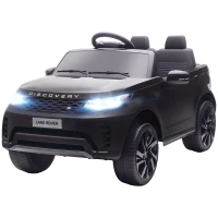 AIYAPLAY Land Rover Discovery Licensed 12V Kids Electric Car with Remote, 4 Wheel Suspension, Slow Start, Lights, Music, Black(m-11)