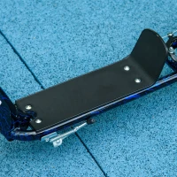 AIYAPLAY Trotinetă patineta pentru copii cu roți mari, 6-12 ani, înălțime reglabilă, frână din spate, suport, albastră(m-4)