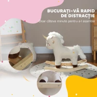 AIYAPLAY Unicorn Balansoar Copii 2–4 ani cu Sunete(m-6)