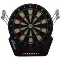 HOMCOM Set complet de darts electronic cu 6 săgeți și 27 jocuri - distracție garantată!(m-6)