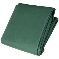 Husă de protecție rezistentă la intemperii Outsunny pentru mobilier de grădină din material Oxford, Verde, 135x135x75cm(m-3)