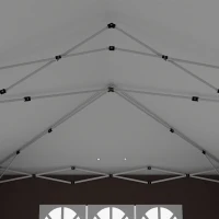 Outsunny 3 x 6 m Pop Up Gazebo with Sides and Windows, Height Adjustable Party Tent with Storage Bag for Garden, Camping, Event, Brown(m-8)