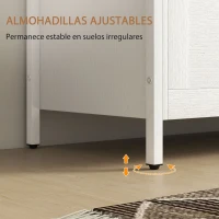 HOMCOM Baúl de Almacenaje para Dormitorio 95 L con Tapa Banco de Almacenaje con Bisagra de Seguridad 80x40x50 cm Blanco Veteado(m-6)