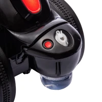 AIYAPLAY Moto porteur enfant moto draisiènne avec musique et bulles roues larges pour enfants de 2 à 5 ans 80 x 35,5 x 42 cm noir(m-8)