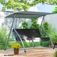 Outsunny Sitzkissen Sitzauflage für Hollywoodschaukel 170 x 100 x 8cm Dunkelgrau(m-9)