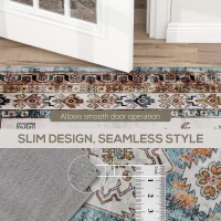 HOMCOM Covor Vintage Antiderapant și Lavabil cu Fir Scurt 230x160cm Multicolor(m-7)