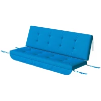 Outsunny Auflagen-Set für Hollywoodschaukel 170 cm Stuhlkissen Schaukelauflage Sitzkissen Gartenschaukel Gartenpolster Rückenkissen Seitenkissen Blau(m-10)