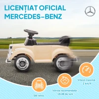 Homcom Masina Electrica Mercedes-Benz – Copii 6V, Muzica, 18–48 Luni(m-4)