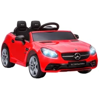AIYAPLAY Carro Elétrico Mercedes SLC 300 12V com Controlo Remoto Faróis LED Música TF USB e Abertura da Porta 3-5km/h 107x62,5x44 cm Vermelho(m-1)
