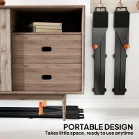 SPORTNOW Push Up Board Set of 2, Portable Press Up Board with Dual Glide Rails, Knee Pad, Pushup Stand Pilates Reformer Machine for Home Gym, Multifunctional Workout Equipment for Men & Women(m-7)