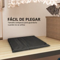 Outsunny Bolsa de Almacenamiento para Cojines de Jardín Impermeable 720L Oxford Resistente con Asas 125x40x55cm Negro(m-8)