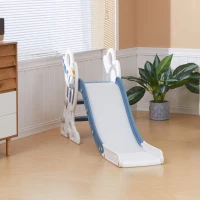 AIYAPLAY Escorregador para Crianças de 18-36 Meses com 3 Degraus Antiderrapantes 157x46,5x80 cm Azul(m-9)