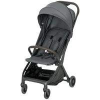 AIYAPLAY Foldable Baby Stroller with Adjustable Seat, 5-Point Harness, Canopy, Basket, 6.3kg Lightweight & Compact, Dark Grey(m-1)