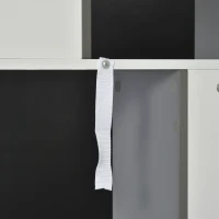 HOMCOM Bibliothèque étagère Meuble de Rangement 3 Niveaux Design Contemporain MDF E1 Bicolore Gris Blanc(m-8)