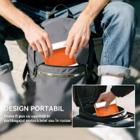 HOMCOM Stand roți pentru curățarea pneurilor de motocicletă și lubrifierea lanțului, motociclete < 220kg, portocaliu(m-7)