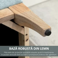HOMCOM Banca Capitonata cu Spatiu de Depozitare – 110 cm(m-7)