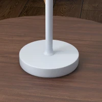 HOMCOM Candeeiro de Mesa com Luzes LED Candeeiro de Mesa Sem Fios Recarregável por USB-C 3 Cores Ø11,2x36,5 cm Branco(m-9)