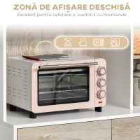 Homcom Bufet Bucatarie Alb & Lemn – Compartimentare Moderna & Practica(m-5)
