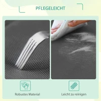 PawHut Dog Bed Outdoor, Raised Dog Bed for Small and Medium Dogs, Cooling Pet Bed with Sturdy Steel Frame, Portable Standing Pet Bed, 111 x 65.5 x 19 cm, Black(m-4)