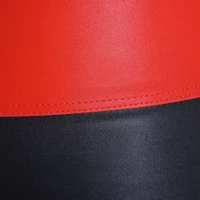 HOMCOM Height-Adjustable Standing Punching Bag with Suspension Red(m-3)